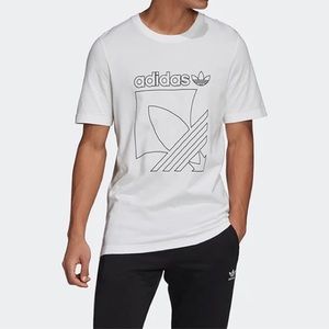 White Adidas Tee